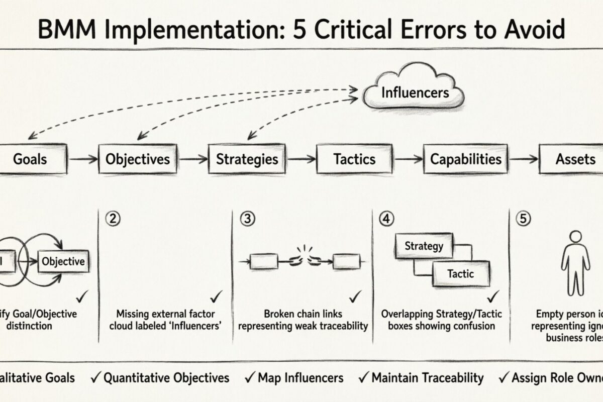 Vermeiden Sie diese kritischen Fehler bei der Implementierung des Business Motivation Model (BMM)