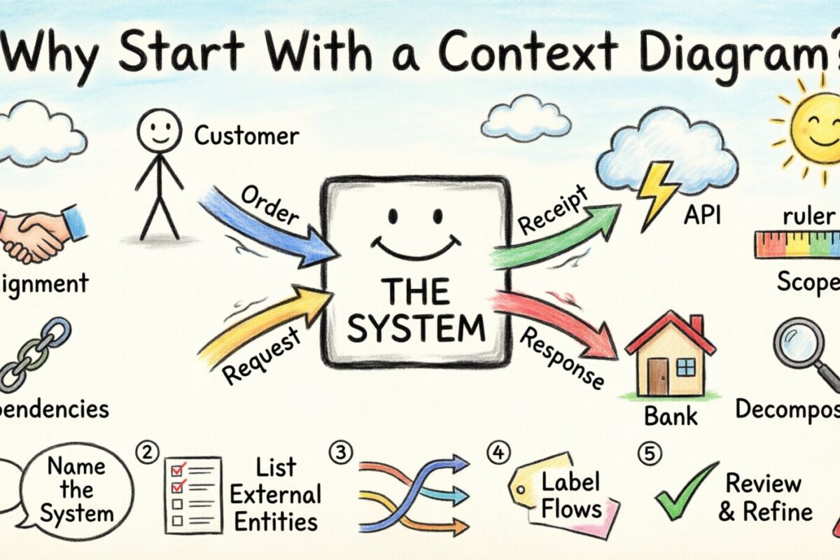 DFD-Leitfaden: Warum mit einem Kontextdiagramm beginnen?