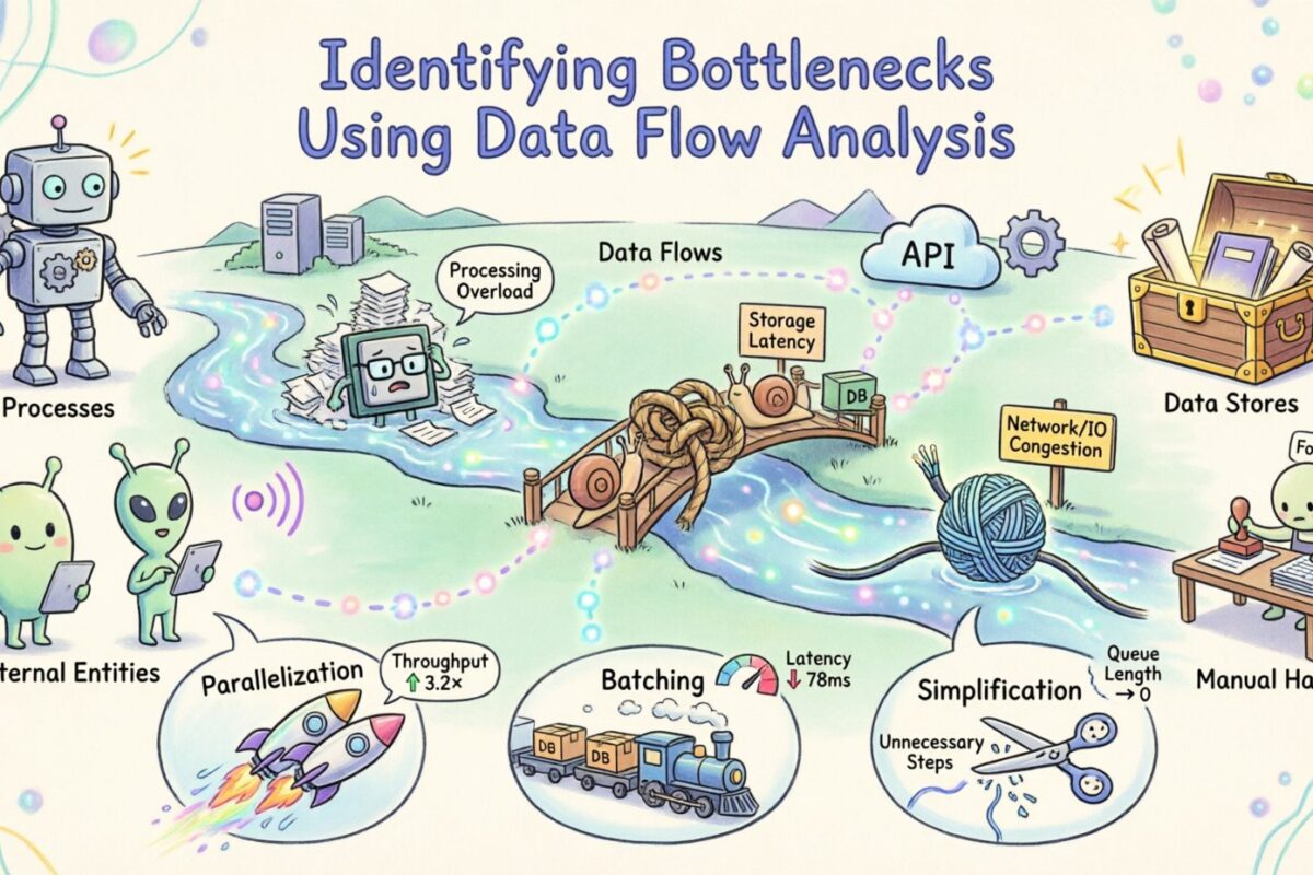 DFD-Leitfaden: Identifizierung von Engpässen mithilfe der Datenflussanalyse