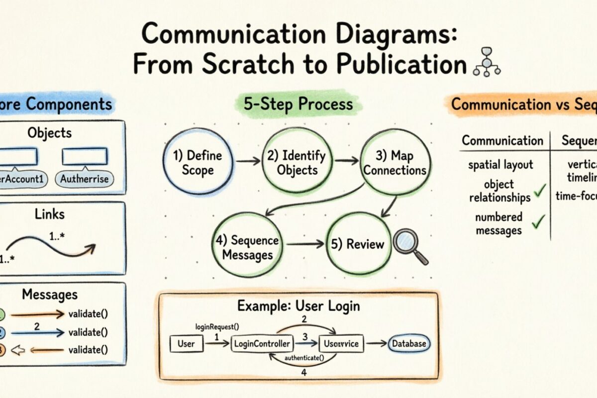 Tutorial: Von Grund auf bis zur Veröffentlichung – Zeichnen Sie Ihr erstes Kommunikationsdiagramm Tutorial: Von Grund auf bis zur Veröffentlichung – Zeichnen Sie Ihr erstes Kommunikationsdiagramm