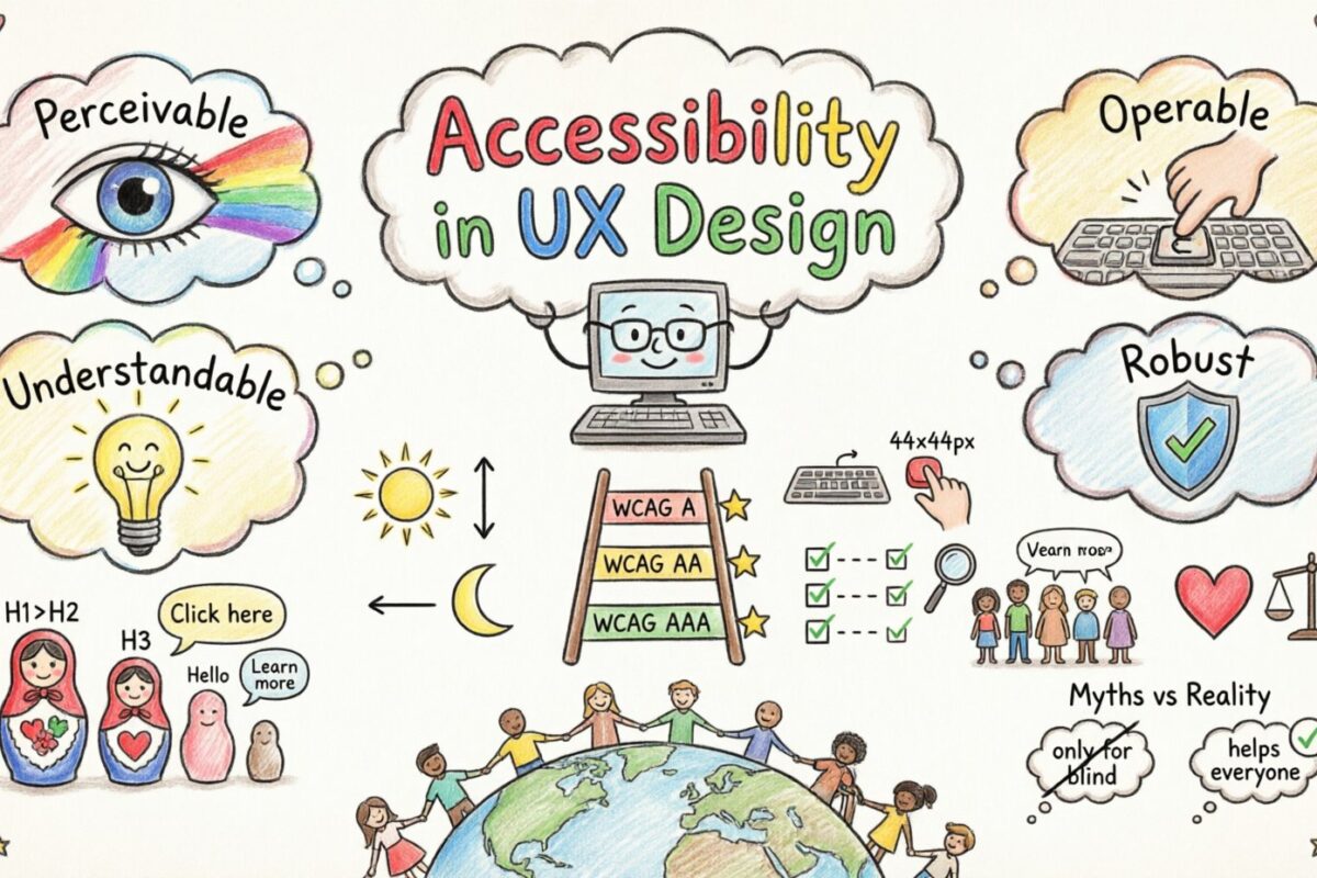 Accesibilidad en el diseño de UX: una lista de verificación no negociable para aplicaciones modernas