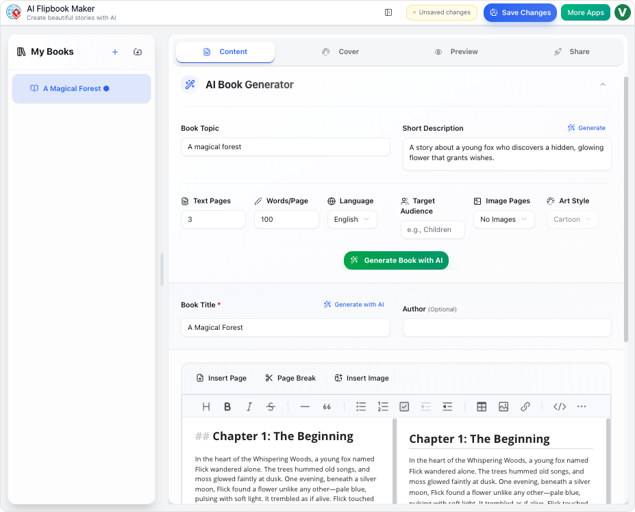 Guía completa para crear publicaciones digitales con AI Flipbook Maker