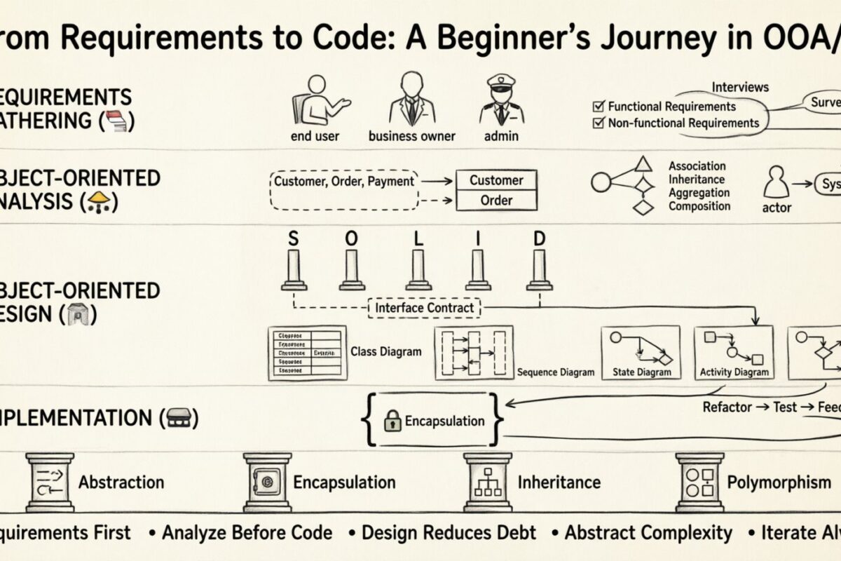 Desde los requisitos hasta el código: El viaje de un principiante en OOA/D