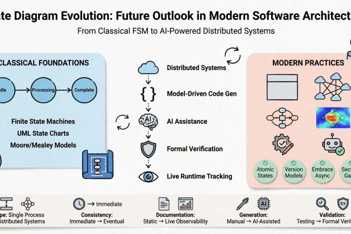 Evolución del diagrama de estados: perspectiva futura en la arquitectura de software moderna