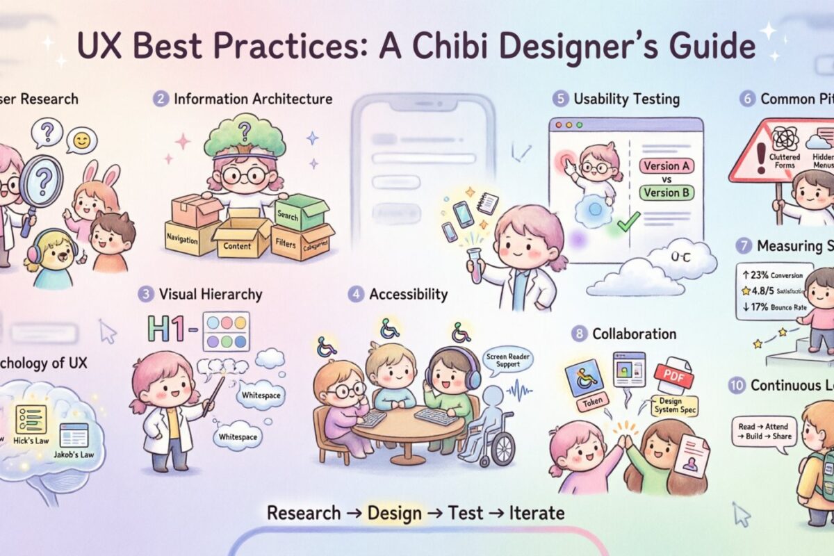 Meilleures pratiques pour l’UX : un aperçu définitif pour les designers en herbe