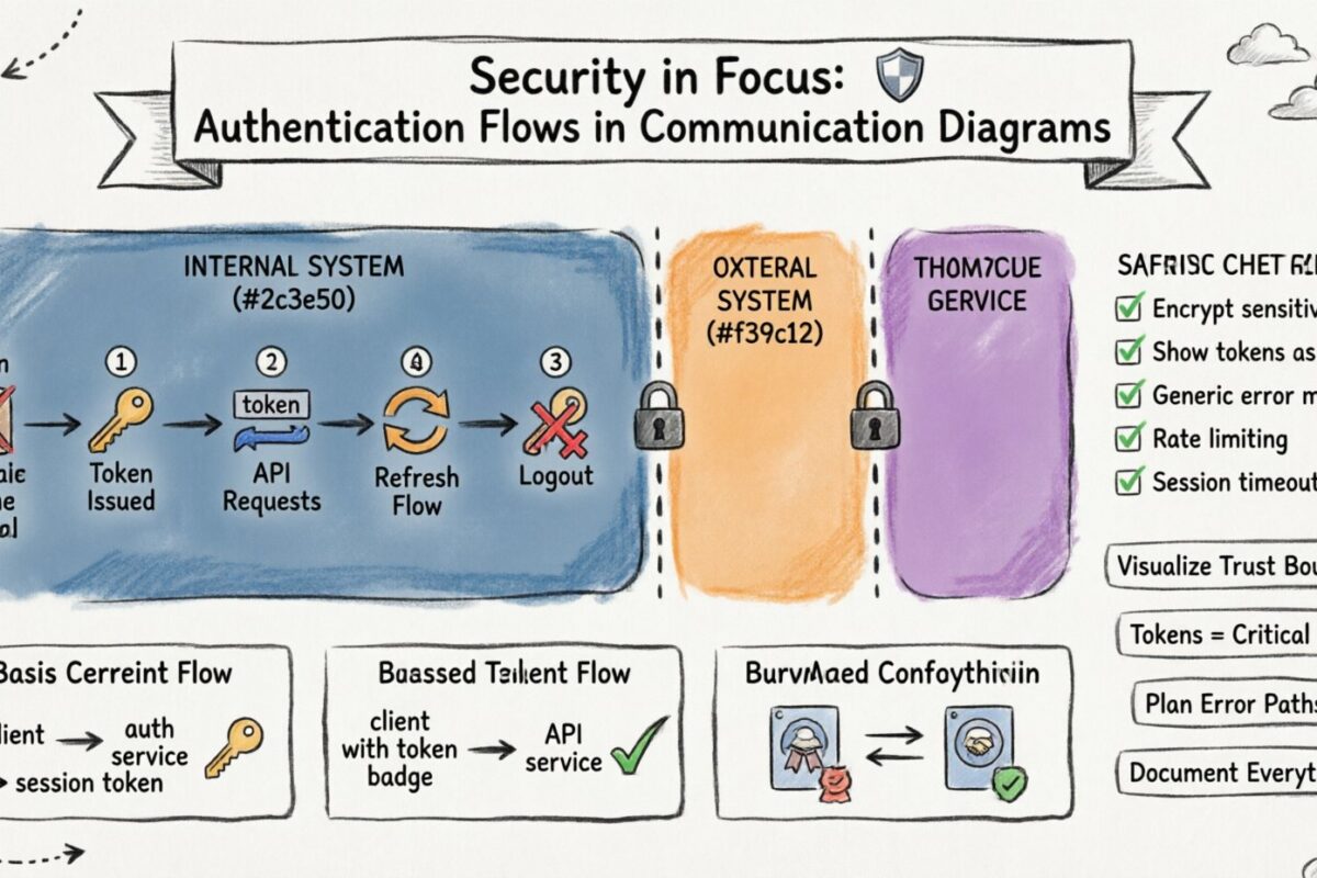 Sécurité au centre de l’attention : mettre en évidence les flux d’authentification dans les diagrammes de communication Sécurité au centre de l’attention : mettre en évidence les flux d’authentification dans les diagrammes de communication