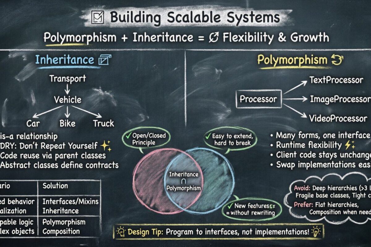 स्केलेबल सिस्टम बनाना: पॉलीमॉर्फिज्म और विरासत की शक्ति