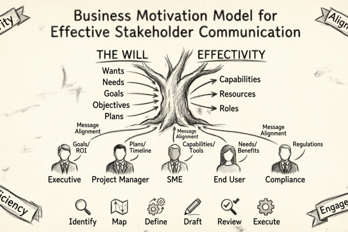 効果的なステークホルダーとのコミュニケーションのためのビジネス動機モデル