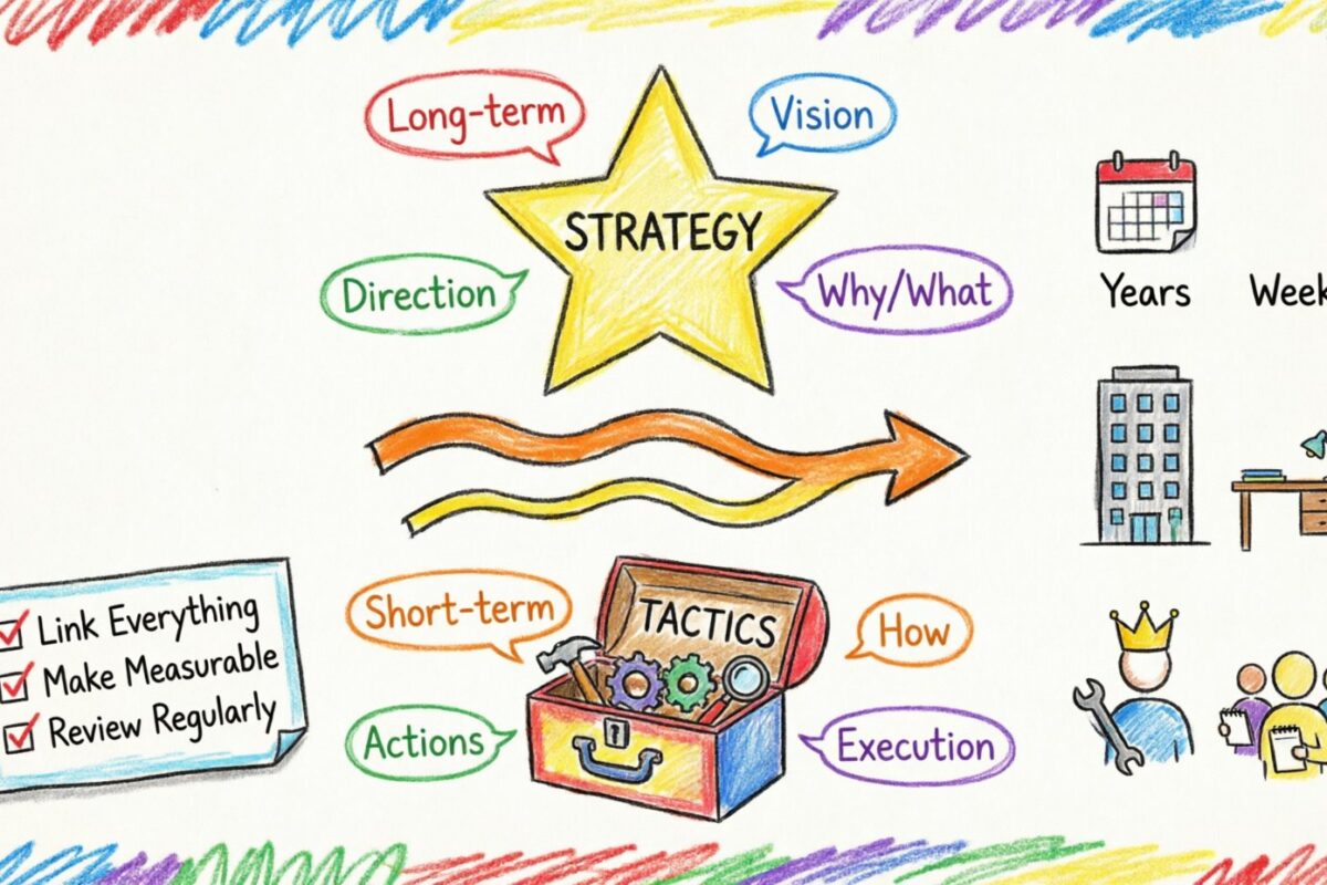 ビジネス動機モデルにおける戦術と戦略の違い