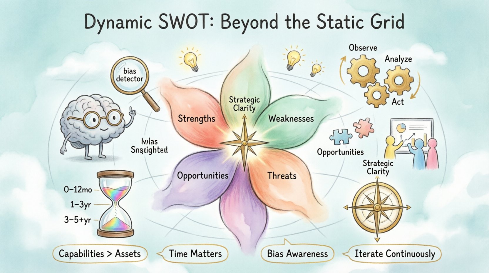 SWOTの新しい視点：現代の市場に適応するための伝統的テンプレートの打破