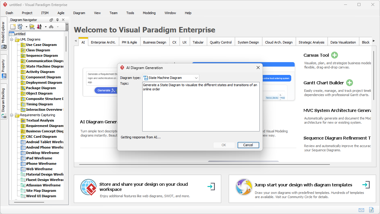 Od tekstu do diagramu stanu: Jak AI ułatwia modelowanie UML