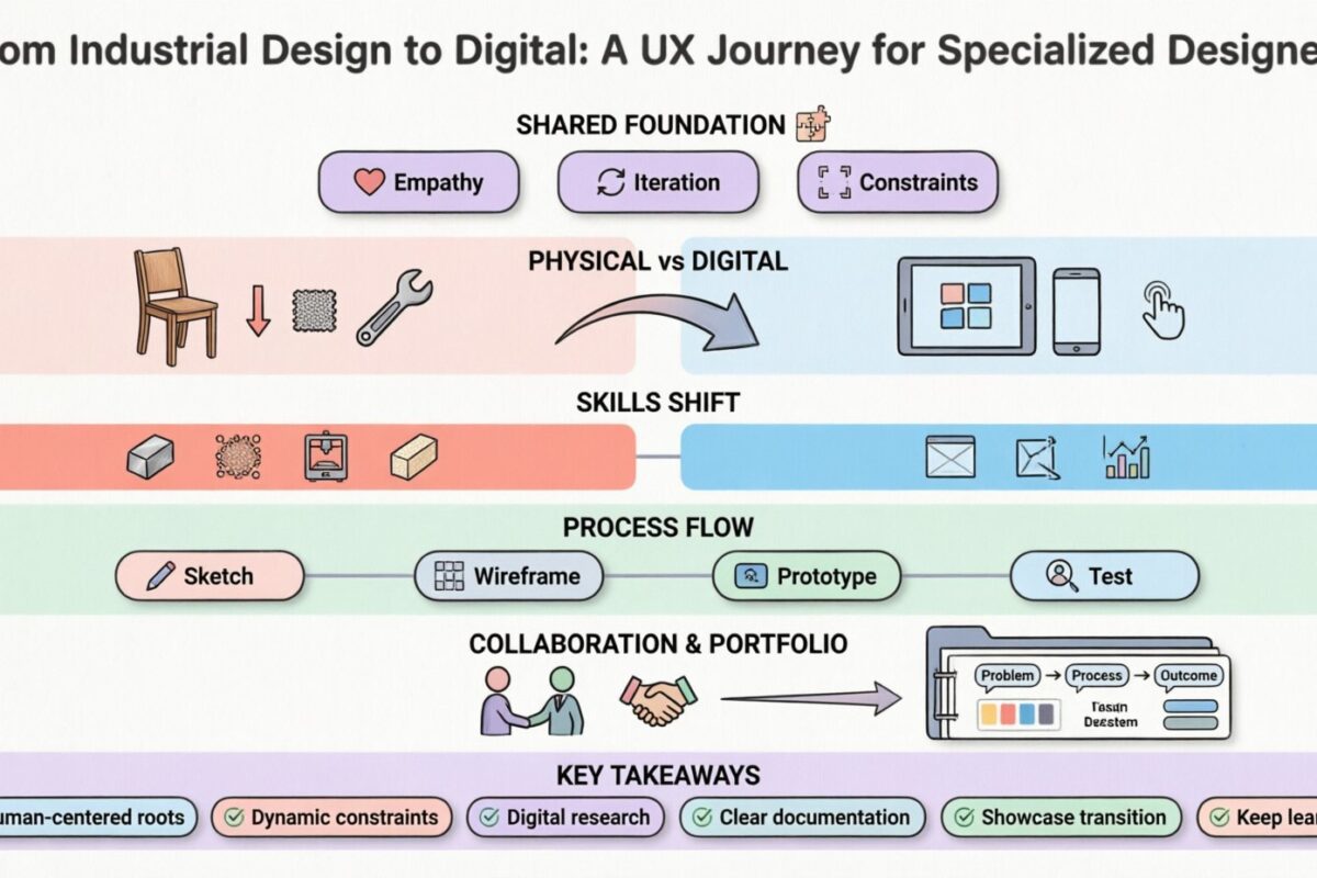 Do Design Industrial ao Digital: Uma Jornada em UX para Designers Especializados