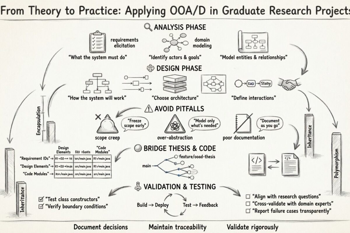 Da Teoria para a Prática: Aplicando OOA/D em Projetos de Pesquisa de Pós-Graduação