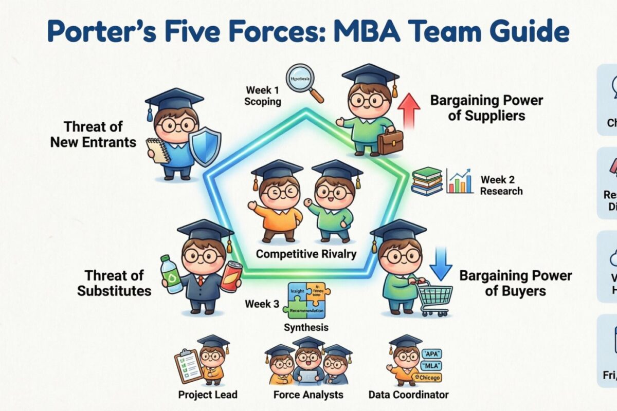 Guia do Projeto em Grupo de Porter: Técnicas de Análise Colaborativa para Equipes de MBA