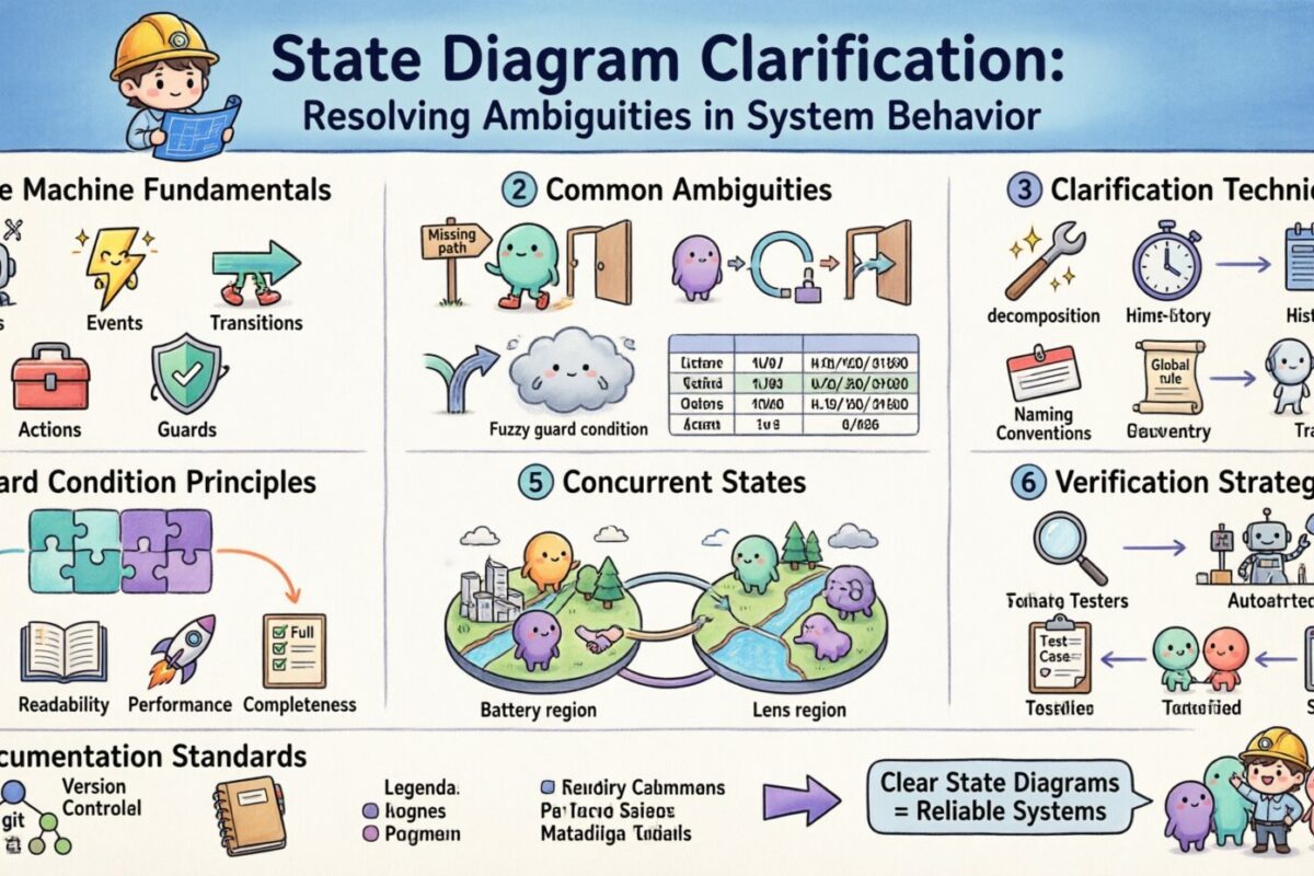 Clareza do Diagrama de Estados: Resolvendo Ambiguidades no Comportamento do Sistema