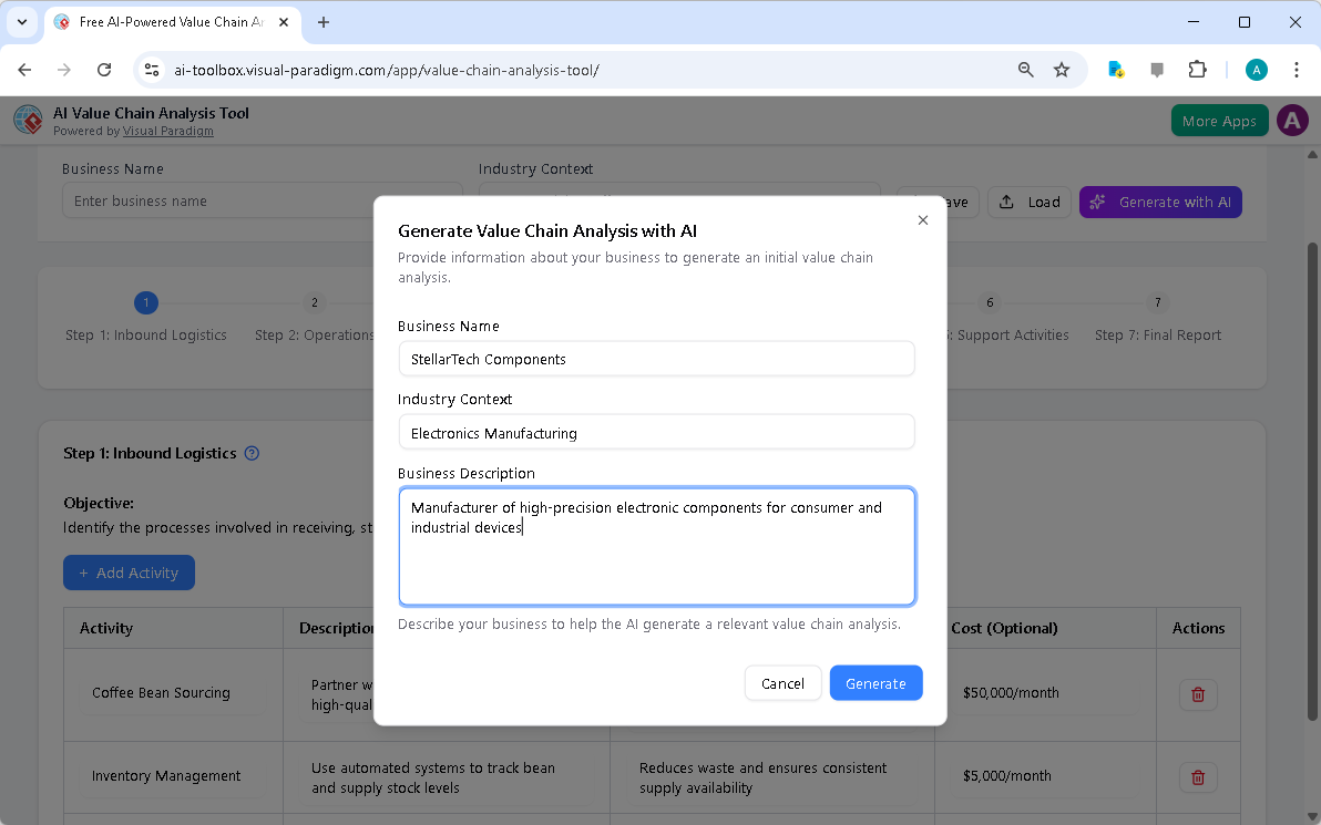 Creating a Strategic Value Chain Report in Minutes with AI
