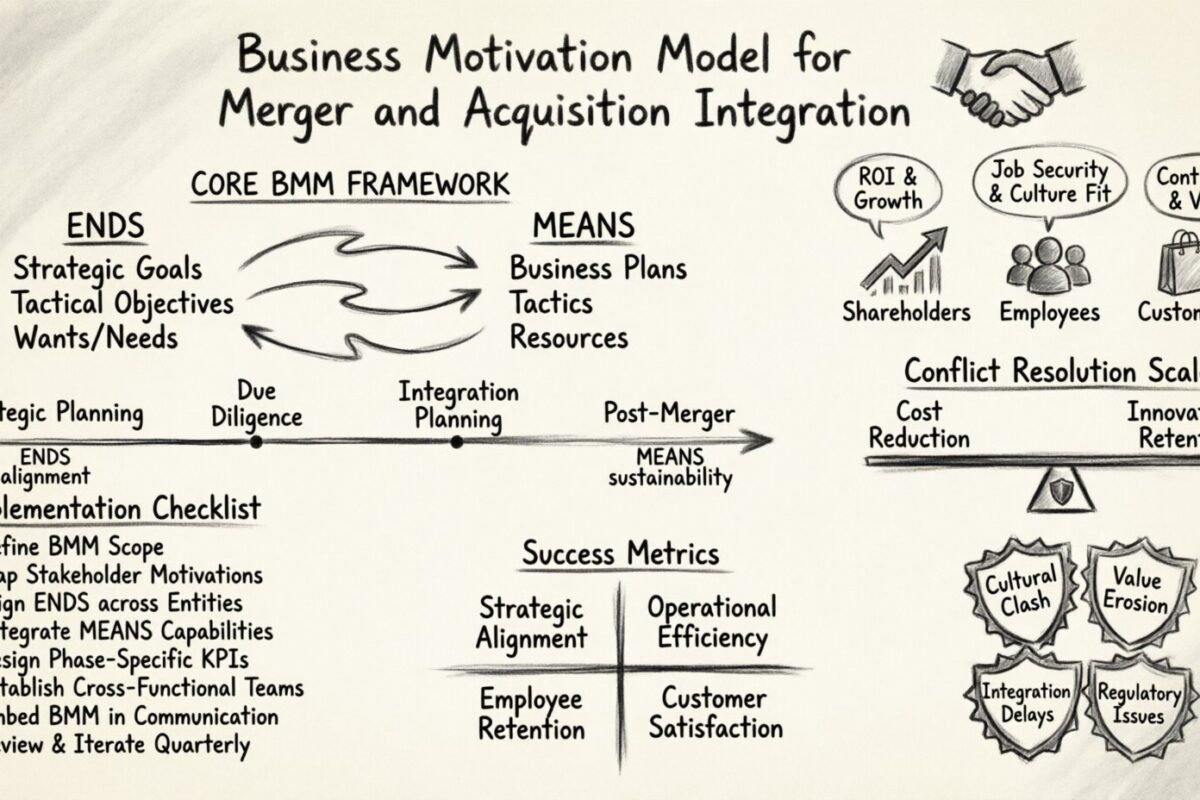 Mô hình Động lực Kinh doanh cho Tích hợp Mua lại và Sáp nhập