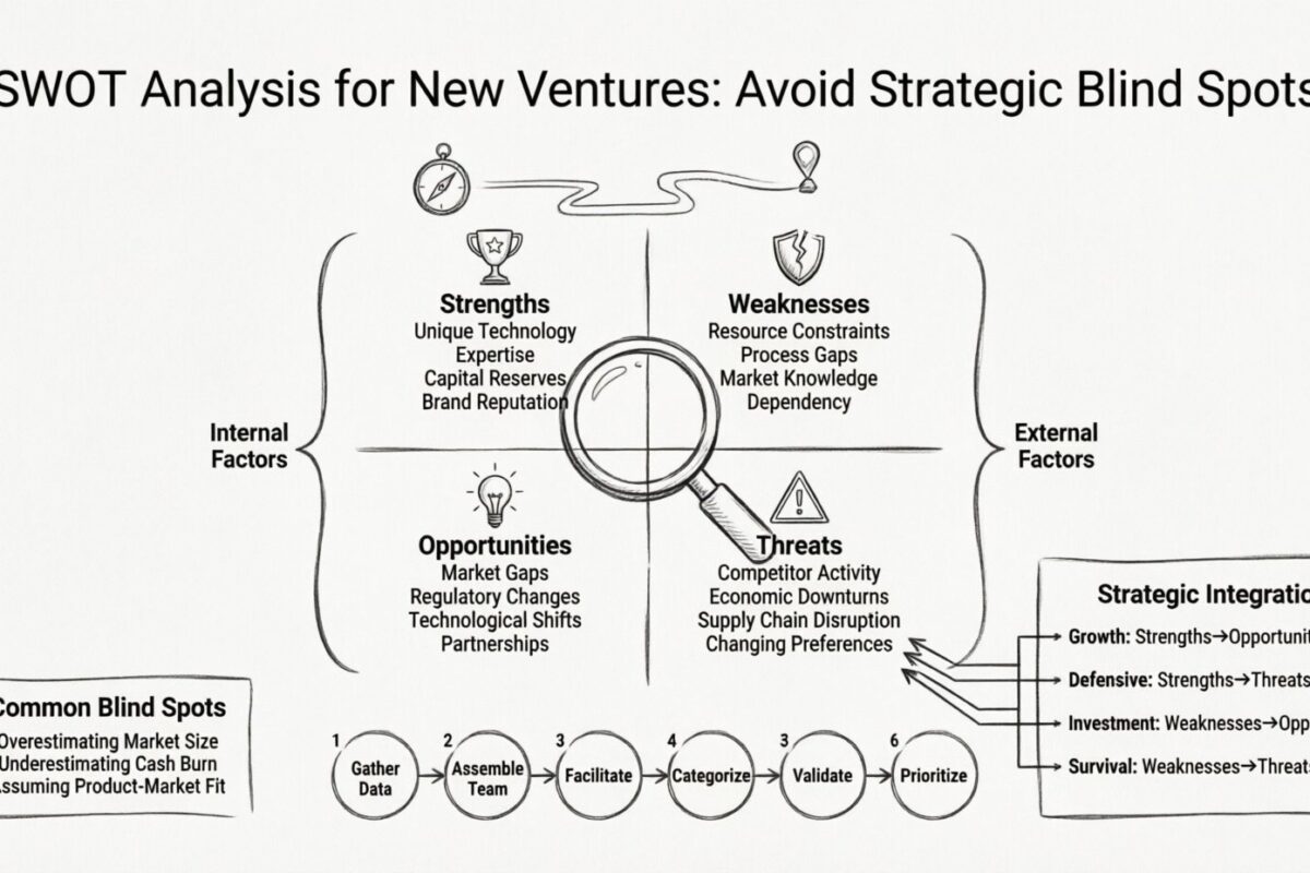 Tránh những điểm mù chiến lược: Tổng quan toàn diện về SWOT cho các khởi nghiệp mới Tránh những điểm mù chiến lược: Tổng quan toàn diện về SWOT cho các khởi nghiệp mới
