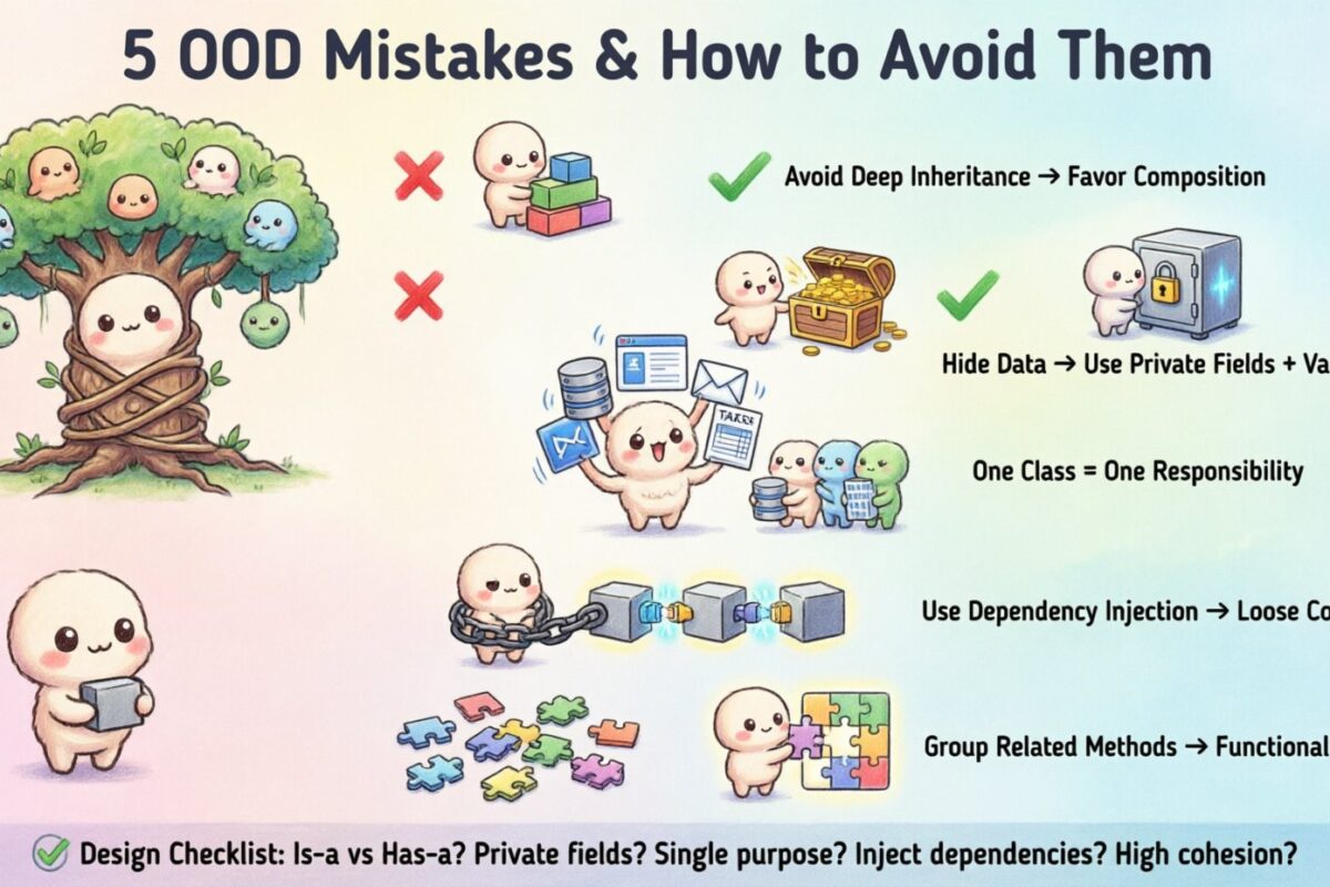 5 Common Mistakes in Object-Oriented Design and How to Avoid Them 5 Common Mistakes in Object-Oriented Design and How to Avoid Them