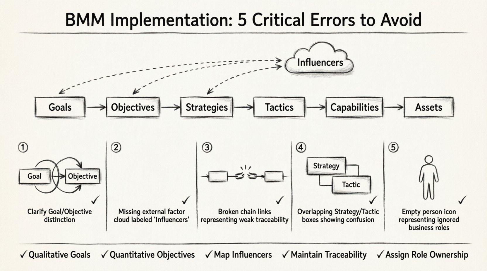 Avoid These Critical Business Motivation Model Implementation Errors