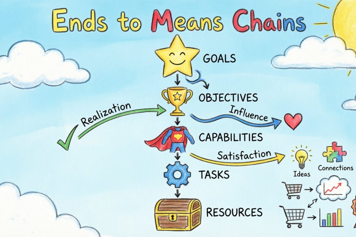 Creating End to Means Chains in Business Motivation Model