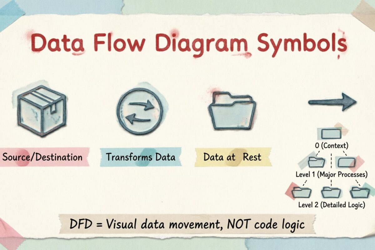 Data Flow Diagram Symbols for Beginners Data Flow Diagram Symbols for Beginners