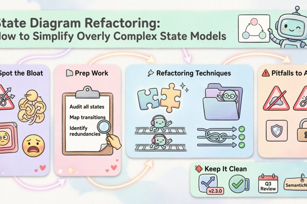 State Diagram Refactoring: How to Simplify Overly Complex State Models