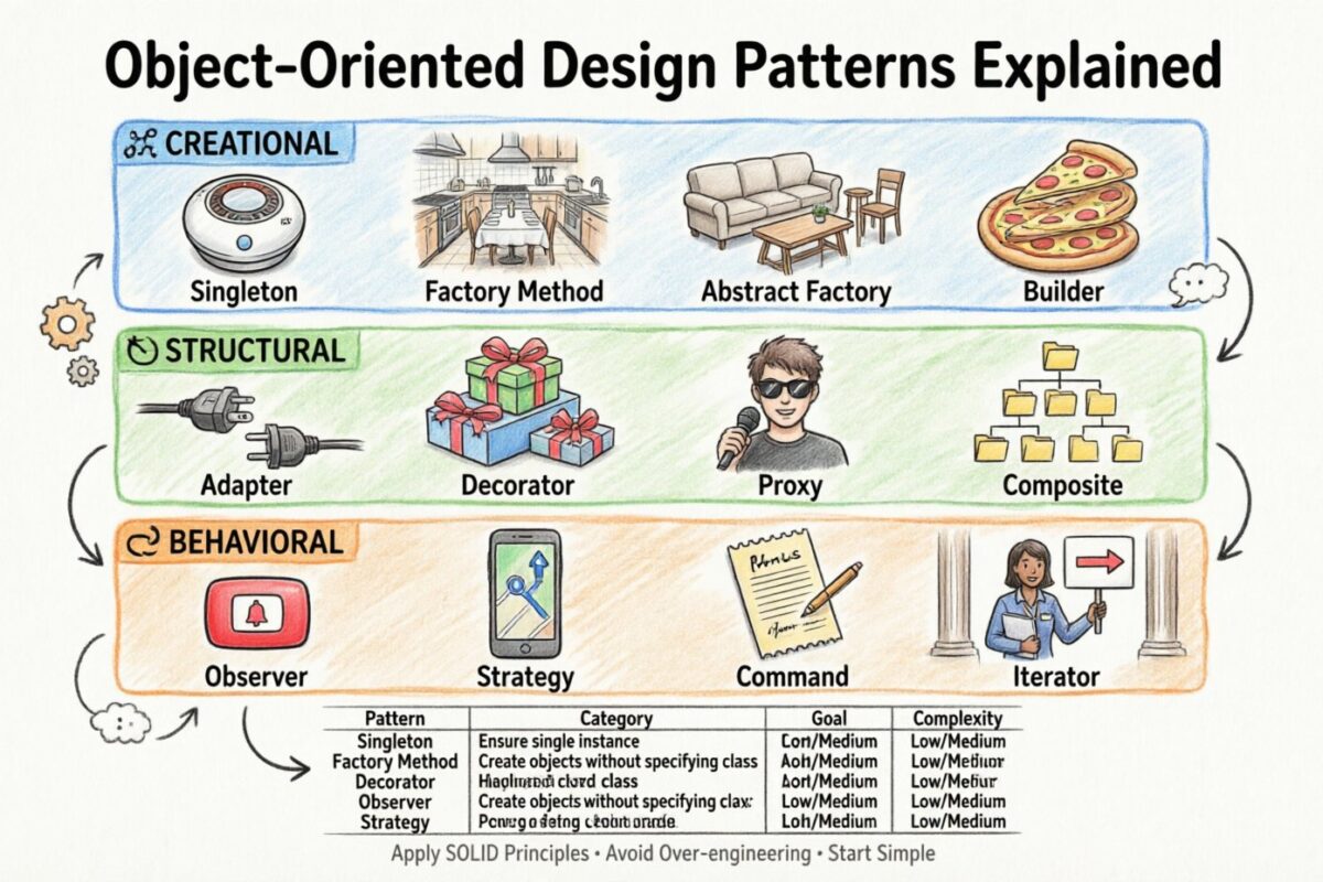 Object-Oriented Design Patterns Explained with Real-World Examples