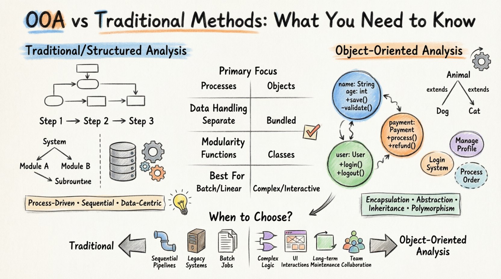 Object-Oriented Analysis vs. Traditional Methods: What You Need to Know