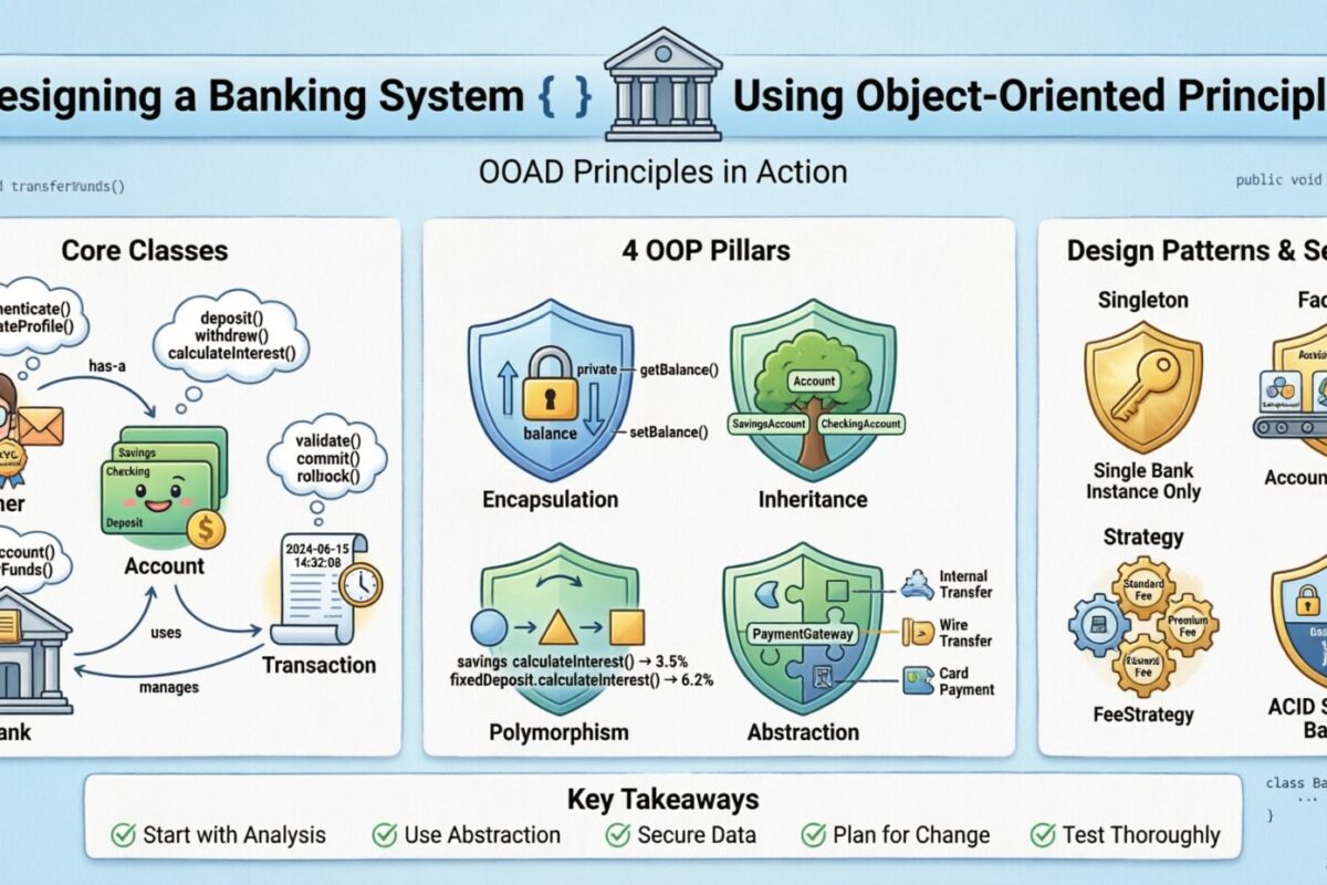Case Study: Designing a Banking System Using Object-Oriented Principles
