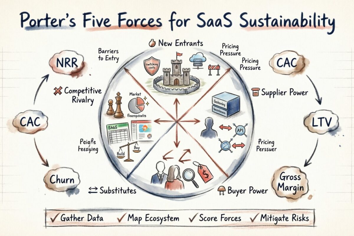 Using Porter’s Five Forces to Evaluate SaaS Business Model Sustainability