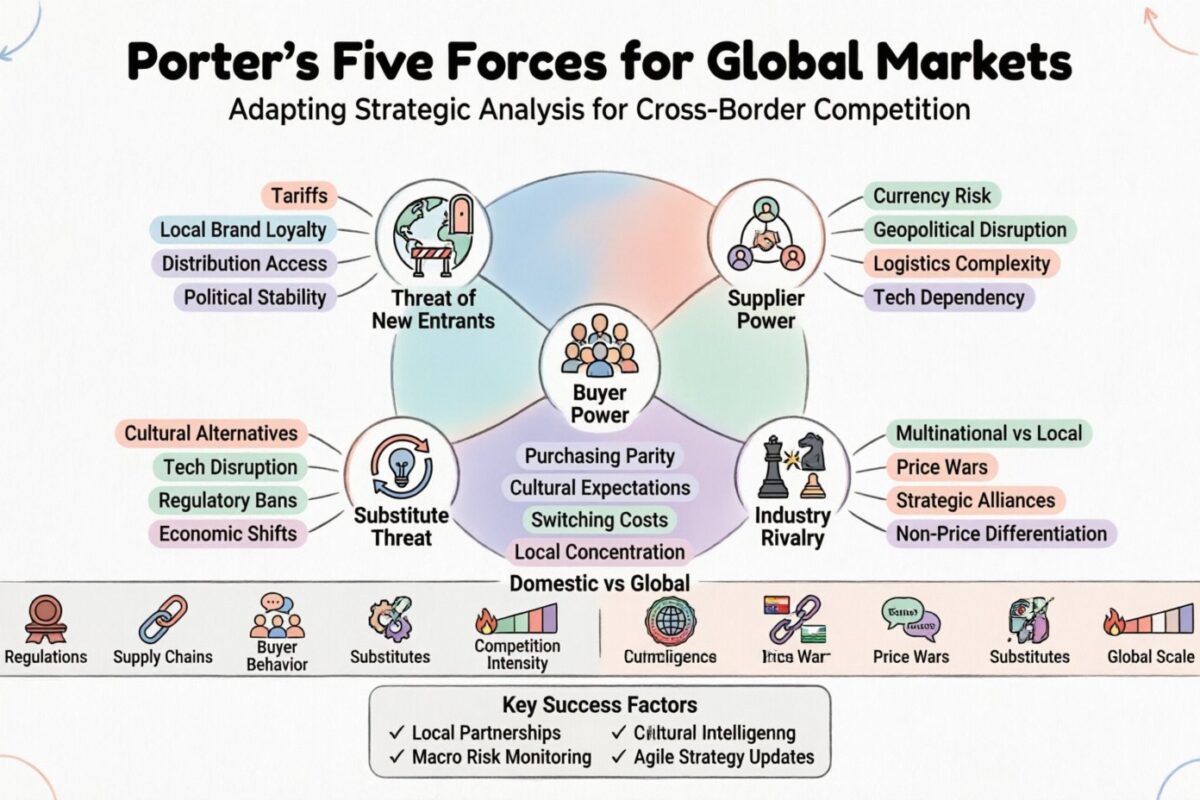 Porter’s Five Forces for Global Markets: Accounting for Cross-Border Competitive Dynamics