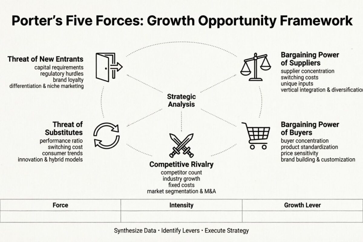 How Business Consultants Use Porter’s Five Forces to Identify Growth Opportunities