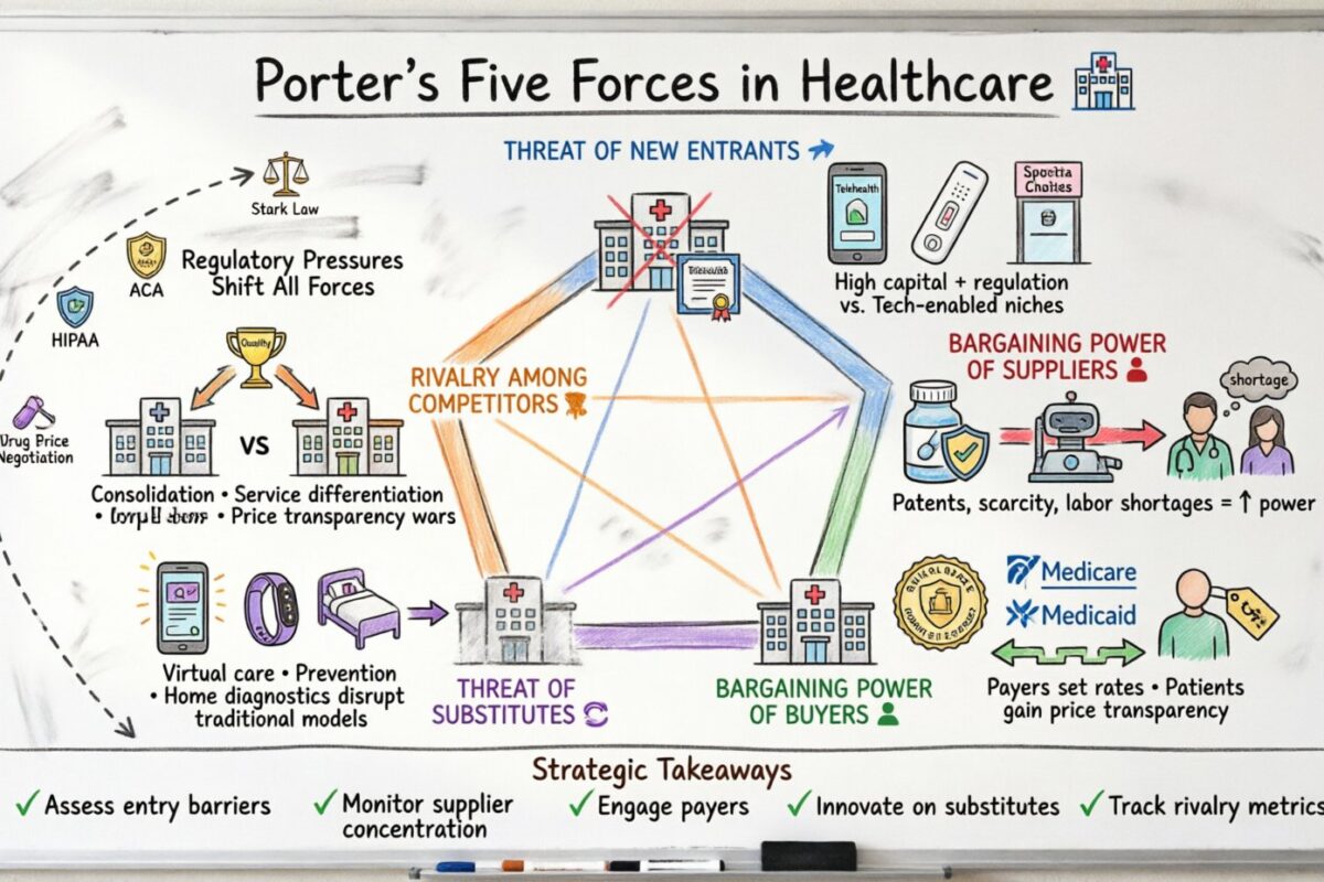 Porter’s Five Forces in Healthcare: Analyzing Regulatory and Competitive Pressures