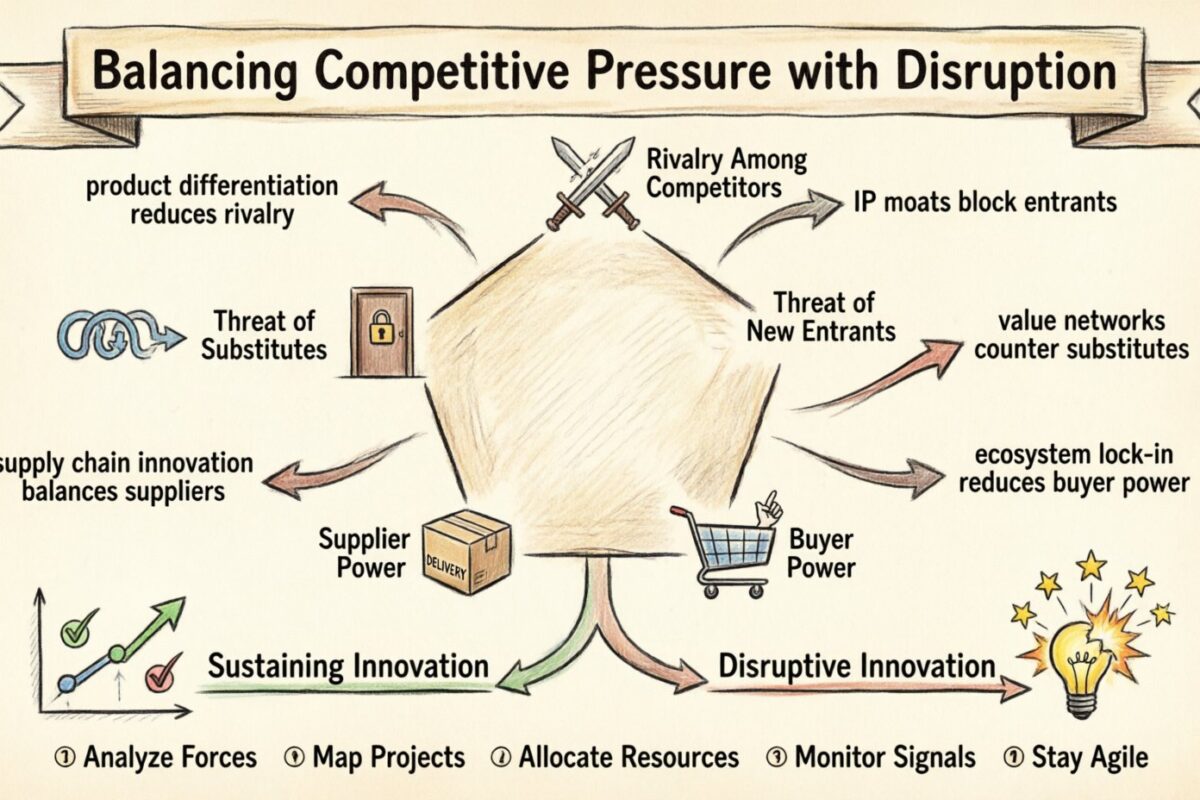 Porter’s Five Forces and Innovation Strategy: Balancing Competitive Pressure with Disruption
