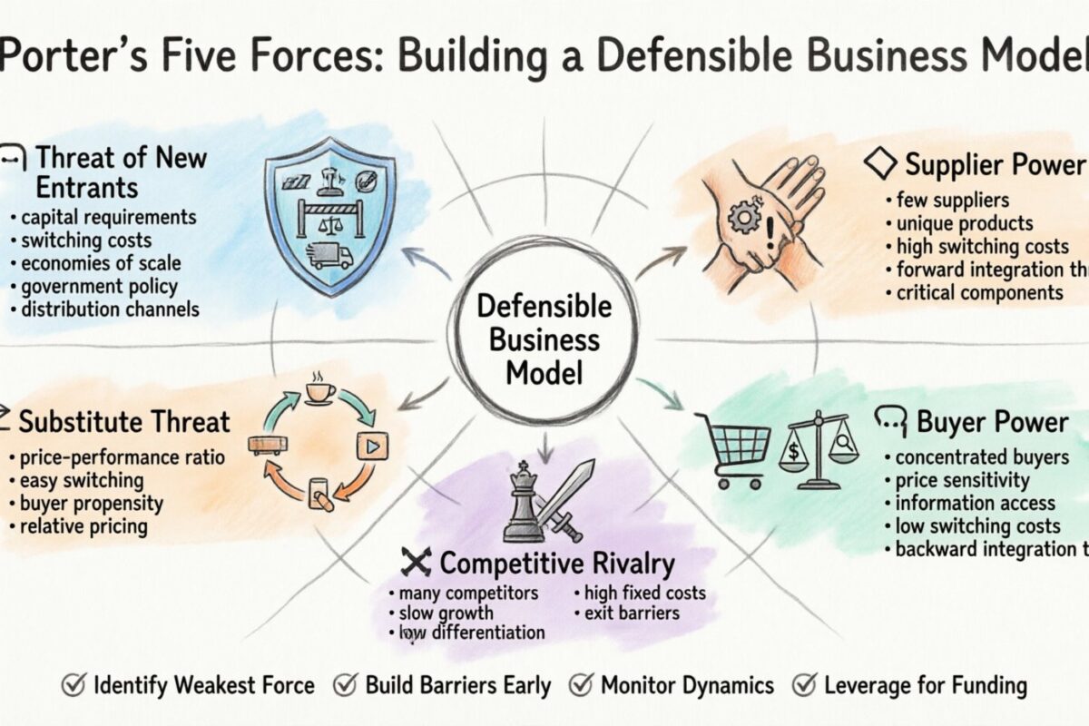 Porter’s Five Forces Analysis: Building a Defensible Business Model for New Ventures Porter’s Five Forces Analysis: Building a Defensible Business Model for New Ventures