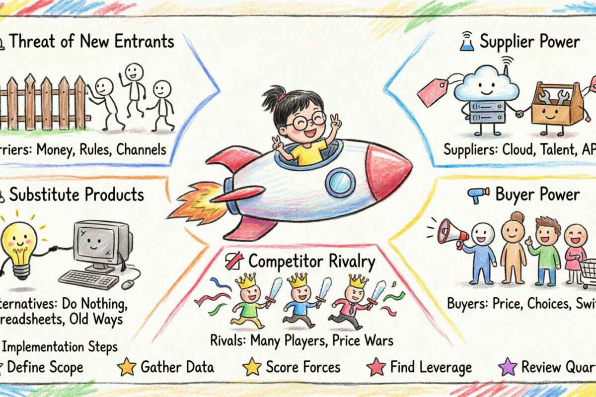 Assessing Startup Competition with Porter’s Five Forces: A Practical Founder’s Guide