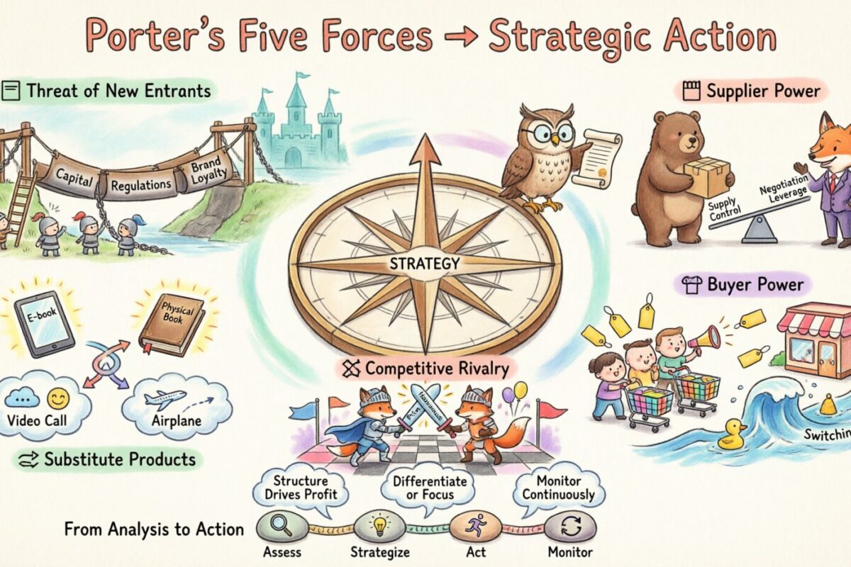 Porter’s Five Forces and Competitive Advantage: Linking Analysis to Strategic Action Plans