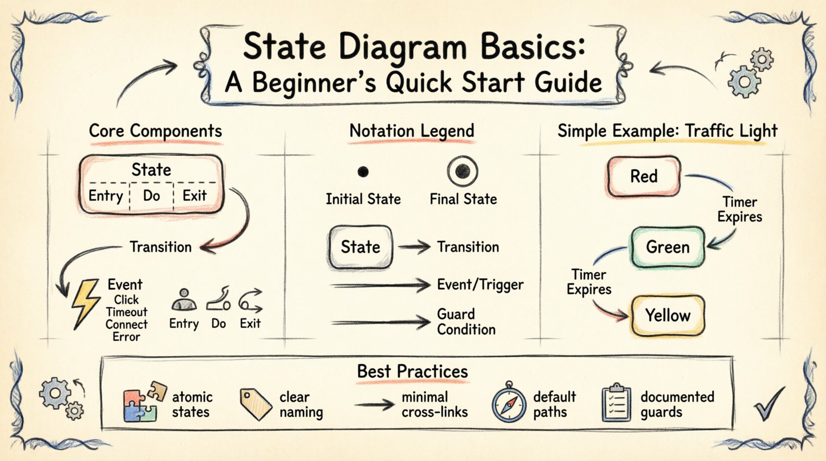 State Diagram Basics: A Beginner’s Quick Start Guide to Visualizing System Logic State Diagram Basics: A Beginner’s Quick Start Guide to Visualizing System Logic
