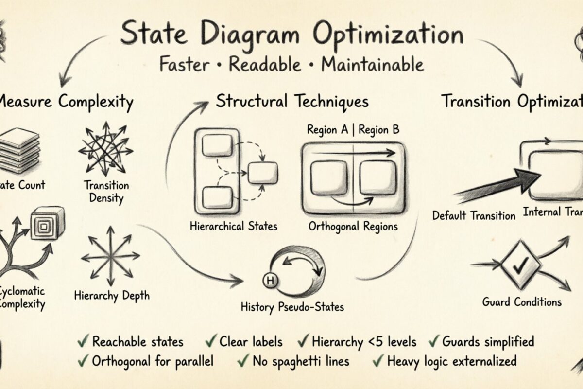 State Diagram Optimization: Making Your Models Faster and More Readable