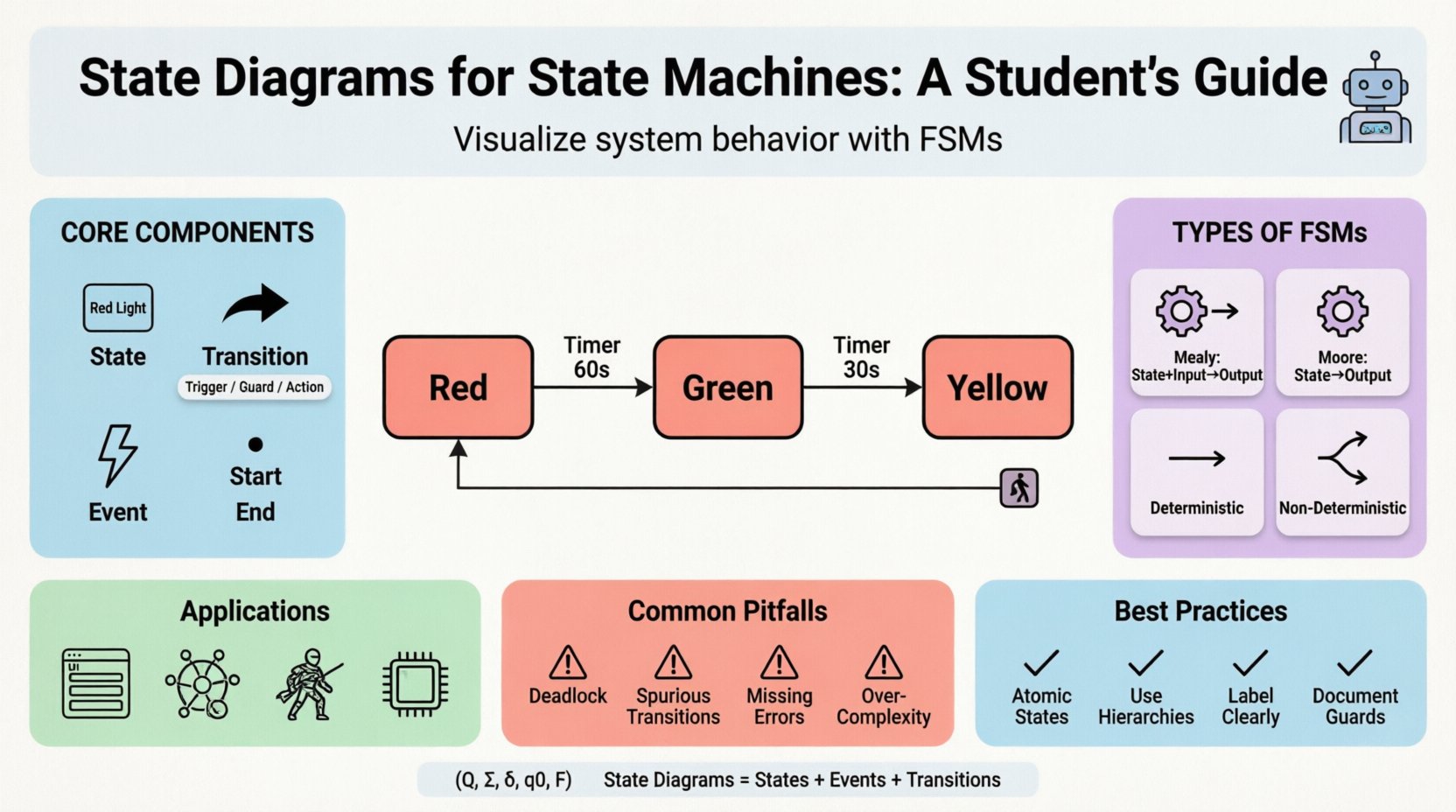 State Diagrams for State Machines: A Comprehensive Walkthrough for CS Students