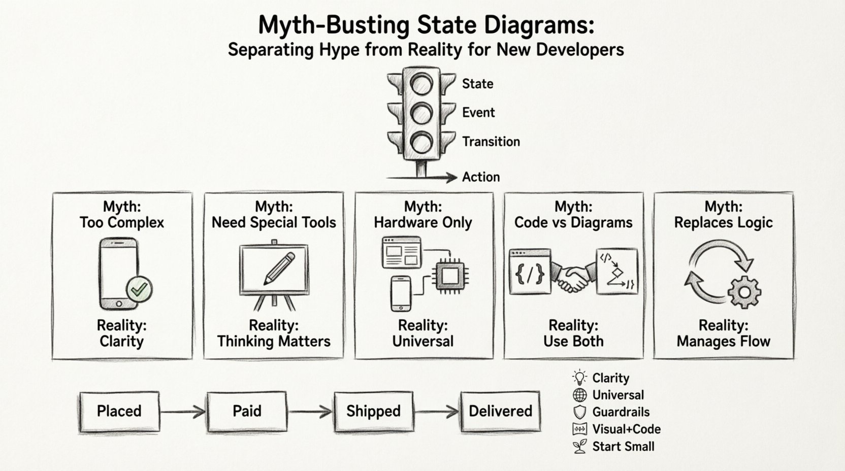 Myth-Busting State Diagrams: Separating Hype from Reality for New Developers Myth-Busting State Diagrams: Separating Hype from Reality for New Developers