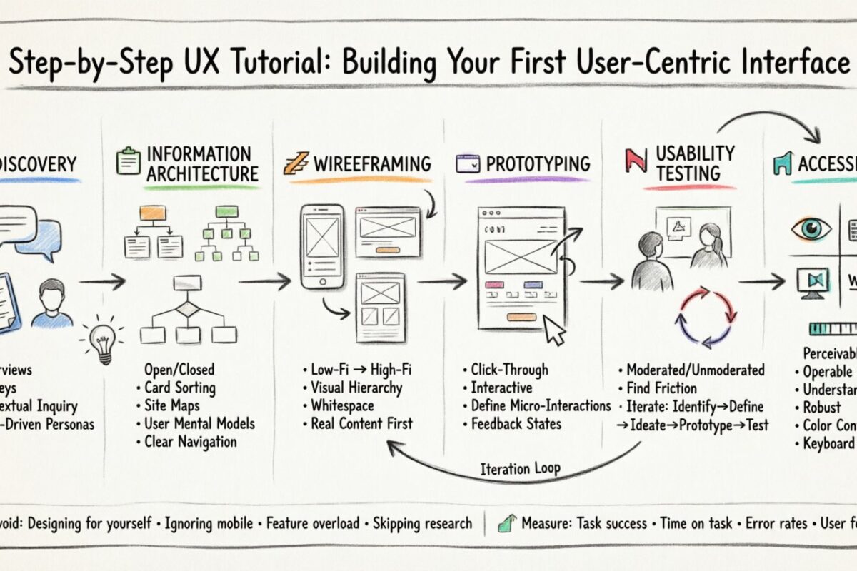 Step-by-Step UX Tutorial: Building Your First User-Centric Interface