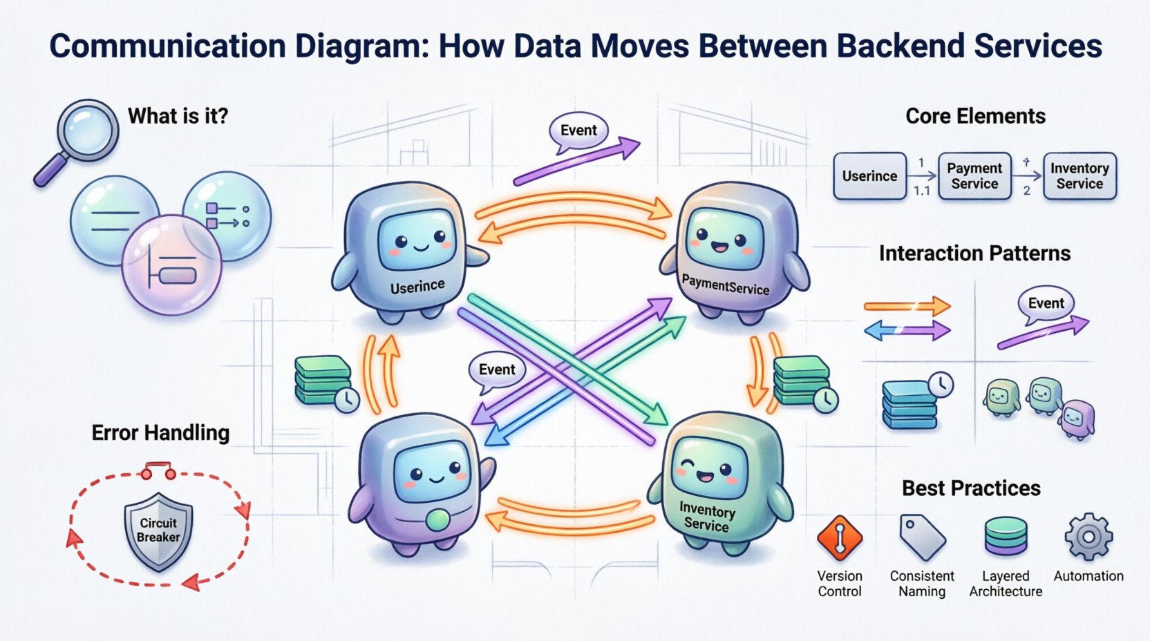 Communication Diagram Breakdown: How Data Moves Between Your Backend Services Communication Diagram Breakdown: How Data Moves Between Your Backend Services