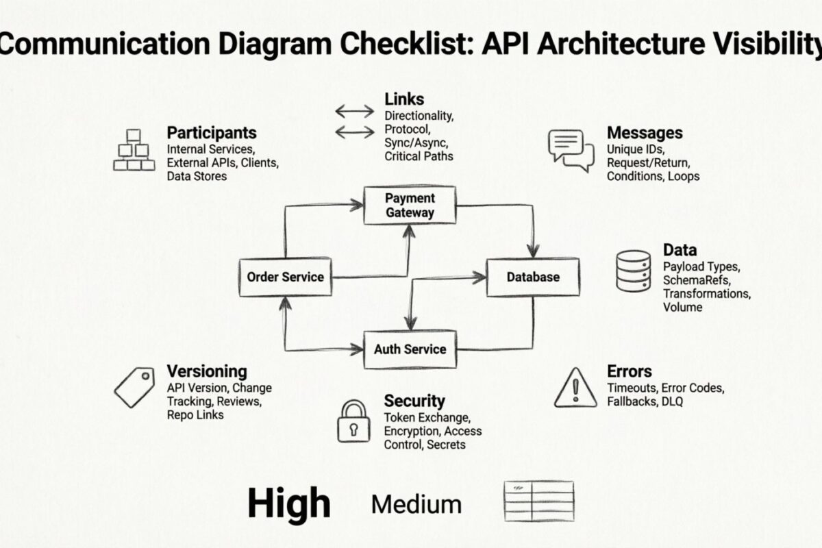 Communication Diagram Checklist: Ensure Your API Architecture is Fully Visible Communication Diagram Checklist: Ensure Your API Architecture is Fully Visible