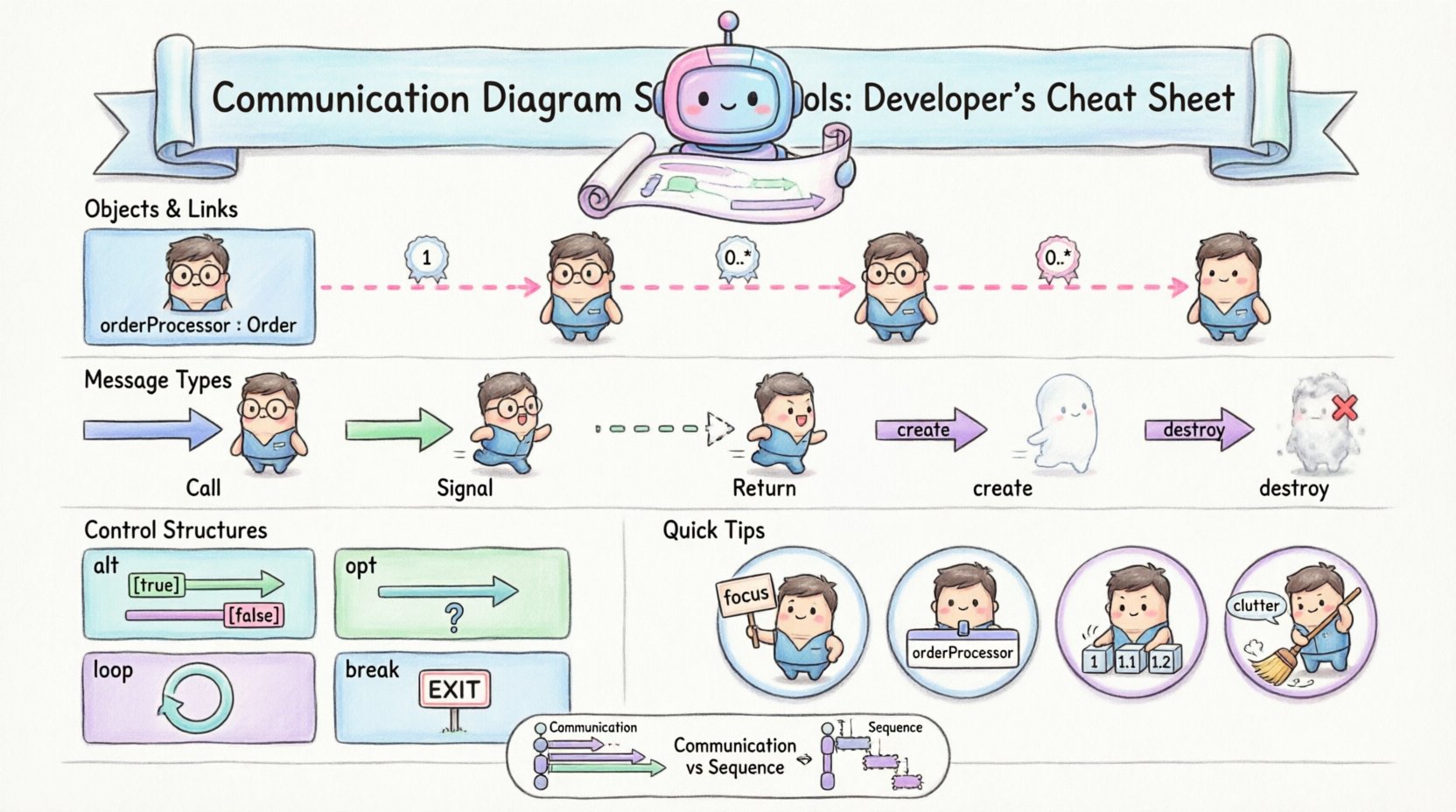 Deep Dive into Communication Diagram Symbols: A Cheat Sheet for Developers Deep Dive into Communication Diagram Symbols: A Cheat Sheet for Developers