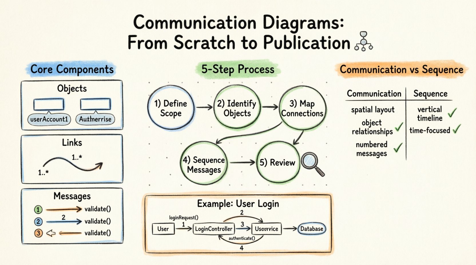 Tutorial: From Scratch to Publication—Drawing Your First Communication Diagram
