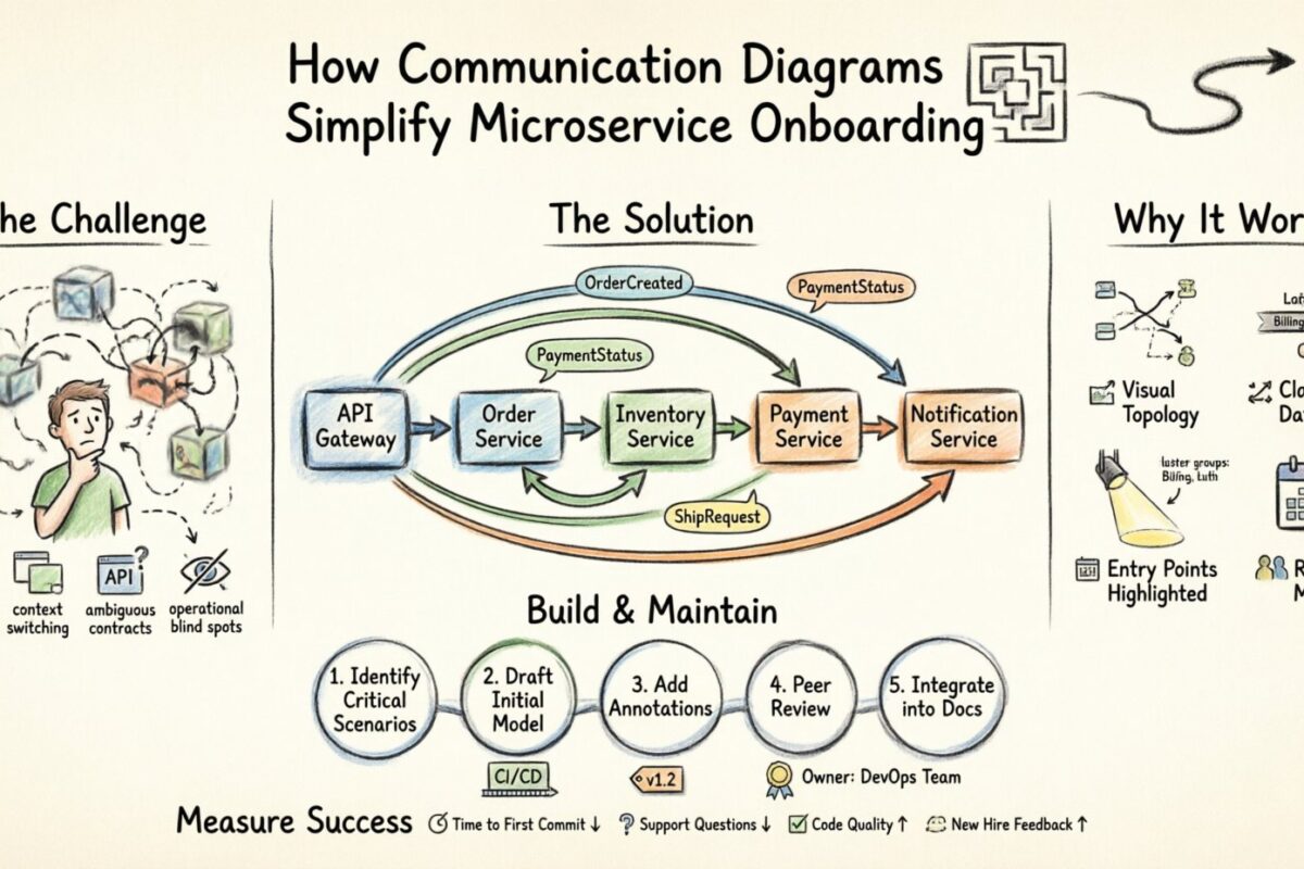 How to Use Communication Diagrams to Simplify Microservice Onboarding