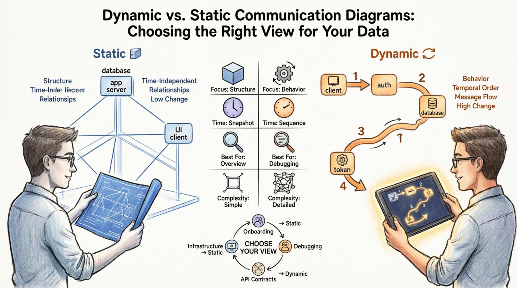 Dynamic vs. Static Communication Diagrams: Choosing the Right View for Your Data Dynamic vs. Static Communication Diagrams: Choosing the Right View for Your Data
