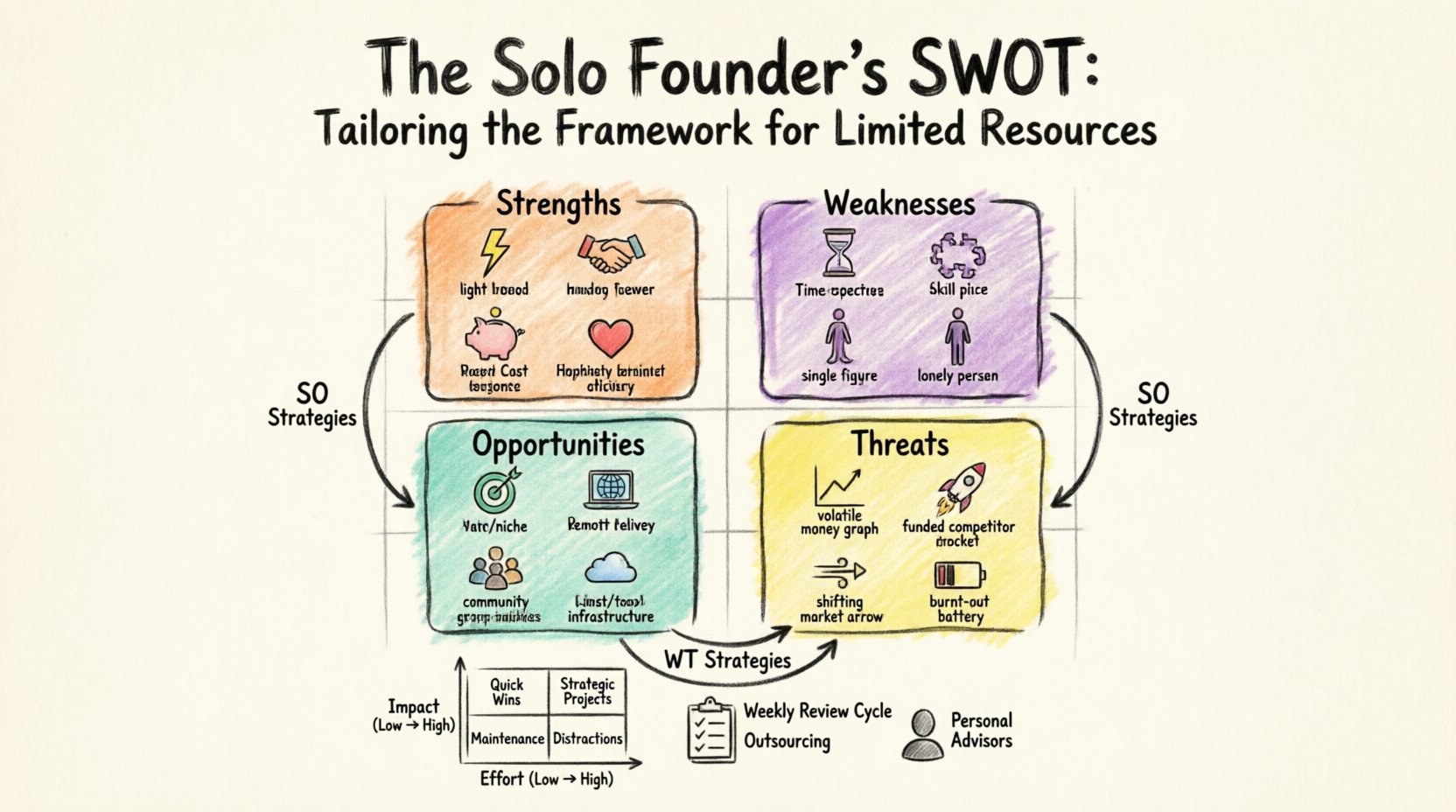 The Solo Founder’s SWOT: Tailoring the Framework for Limited Resources The Solo Founder’s SWOT: Tailoring the Framework for Limited Resources